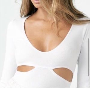 Josh Brown cutout long sleeve top